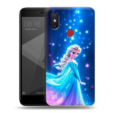 Силиконовый чехол на Xiaomi Mi8 SE с принтом Холодное сердце Frozen Силиконовый чехол на Xiaomi Mi8 SE с принтом Холодное сердце Frozen
