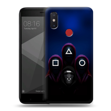 Силиконовый чехол на Xiaomi Mi8 SE с принтом Игра Кальмара