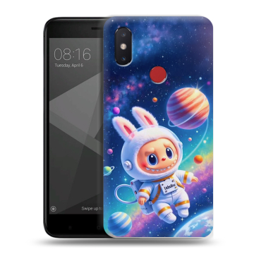 Силиконовый чехол на Xiaomi Mi8 SE с принтом Labubu Лабубу