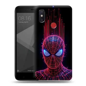 Силиконовый чехол на Xiaomi Mi8 SE с принтом Spiderman Человек паук Силиконовый чехол на Xiaomi Mi8 SE с принтом Spiderman Человек паук