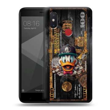 Силиконовый чехол на Xiaomi Mi8 SE с принтом Дональд Дак Доллар Силиконовый чехол на Xiaomi Mi8 SE с принтом Дональд Дак Доллар