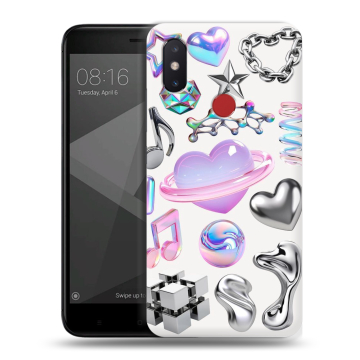 Силиконовый чехол на Xiaomi Mi8 SE с принтом Y2K