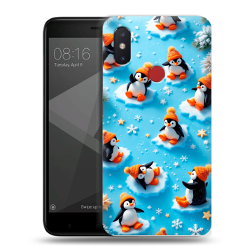 Силиконовый чехол на Xiaomi Mi8 SE с принтом Новый год