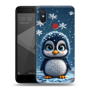 Силиконовый чехол на Xiaomi Mi8 SE с принтом Новый год