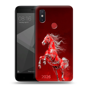 Силиконовый чехол на Xiaomi Mi8 SE с принтом Новый год
