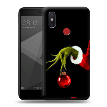 Силиконовый чехол на Xiaomi Mi8 SE с принтом Новый год Гринч