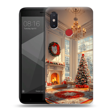 Силиконовый чехол на Xiaomi Mi8 SE с принтом Новый год