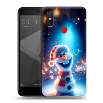 Силиконовый чехол на Xiaomi Mi8 SE с принтом Новый год