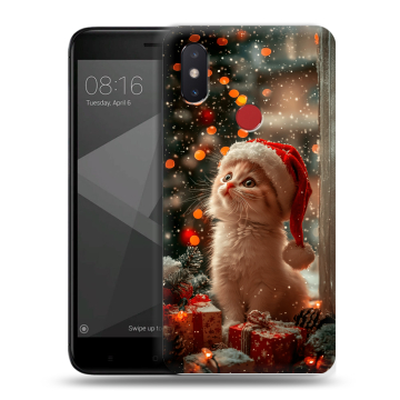 Силиконовый чехол на Xiaomi Mi8 SE с принтом Новый год