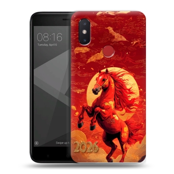 Силиконовый чехол на Xiaomi Mi8 SE с принтом Новый год