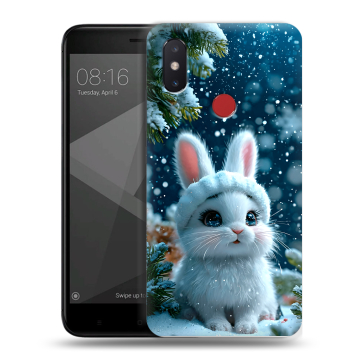 Силиконовый чехол на Xiaomi Mi8 SE с принтом Новый год