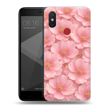 Силиконовый чехол на Xiaomi Mi8 SE с принтом женский