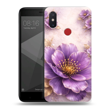 Силиконовый чехол на Xiaomi Mi8 SE с принтом женский