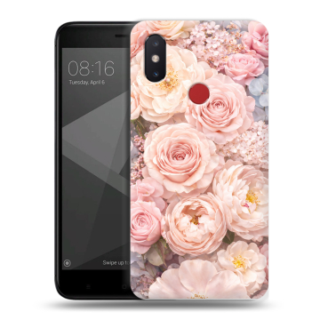 Силиконовый чехол на Xiaomi Mi8 SE с принтом женский