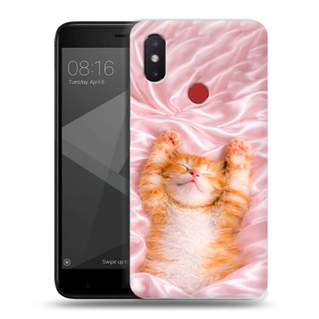 Силиконовый чехол на Xiaomi Mi8 SE с принтом женский