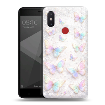 Силиконовый чехол на Xiaomi Mi8 SE с принтом женский