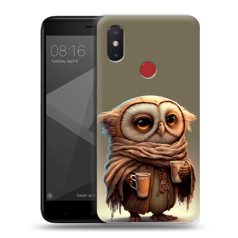Силиконовый чехол на Xiaomi Mi8 SE с принтом Сова Силиконовый чехол на Xiaomi Mi8 SE с принтом Сова