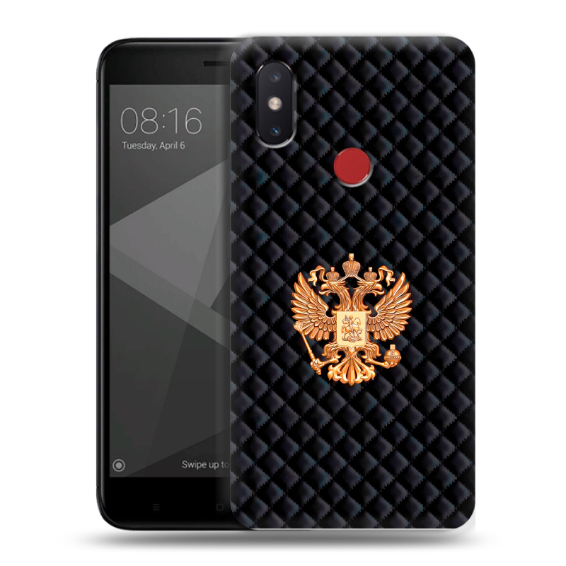 Силиконовый чехол на Xiaomi Mi8 SE с принтом Герб России принт Силиконовый чехол на Xiaomi Mi8 SE с принтом Герб России принт