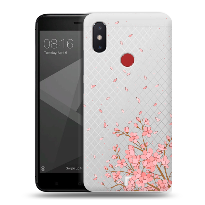 Пластиковый чехол на Xiaomi Mi8 SE с принтом Ветка сакуры Пластиковый чехол на Xiaomi Mi8 SE с принтом Ветка сакуры