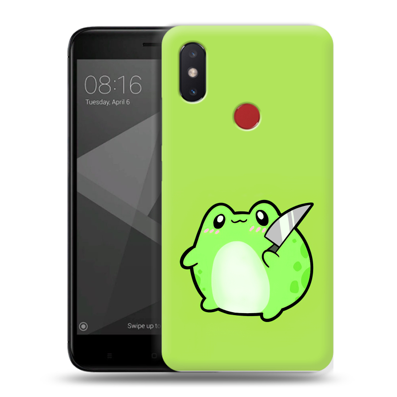 Силиконовый чехол на Xiaomi Mi8 SE с принтом Лягушенок Силиконовый чехол на Xiaomi Mi8 SE с принтом Лягушенок