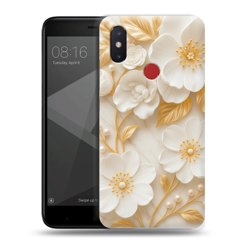 Силиконовый чехол на Xiaomi Mi8 SE с принтом Цветы Силиконовый чехол на Xiaomi Mi8 SE с принтом Цветы