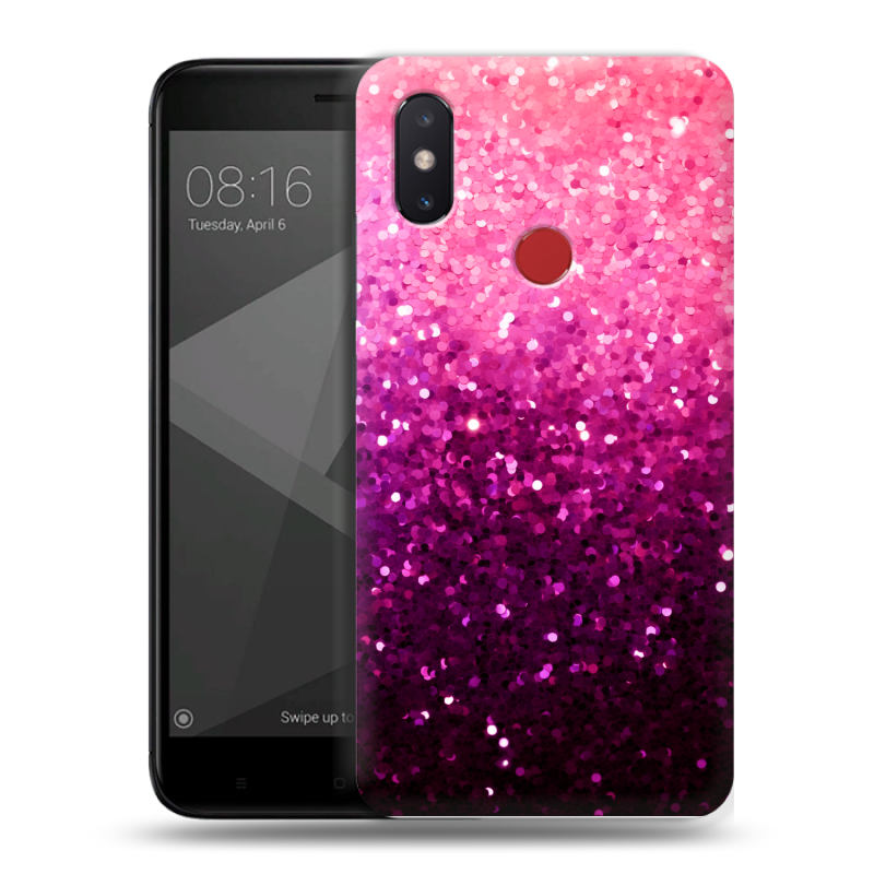 Силиконовый чехол на Xiaomi Mi8 SE с принтом Блестки Силиконовый чехол на Xiaomi Mi8 SE с принтом Блестки