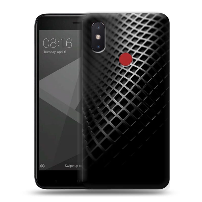 Пластиковый чехол на Xiaomi Mi8 SE с принтом Текстура металла Пластиковый чехол на Xiaomi Mi8 SE с принтом Текстура металла
