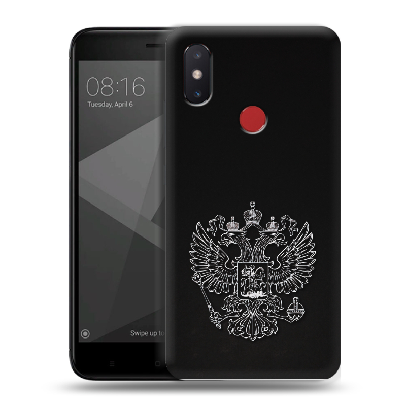 Пластиковый чехол на Xiaomi Mi8 SE с принтом Герб России Пластиковый чехол на Xiaomi Mi8 SE с принтом Герб России