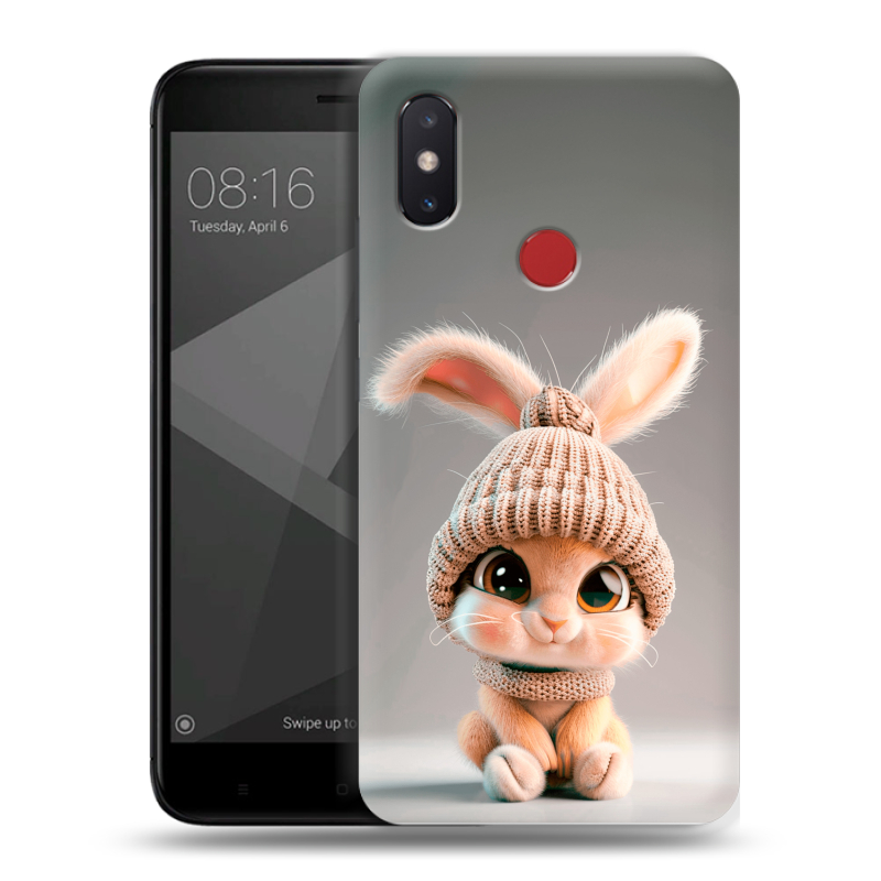 Пластиковый чехол на Xiaomi Mi8 SE с принтом Кролик Пластиковый чехол на Xiaomi Mi8 SE с принтом Кролик