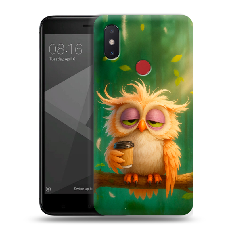 Силиконовый чехол на Xiaomi Mi8 SE с принтом сова Силиконовый чехол на Xiaomi Mi8 SE с принтом сова