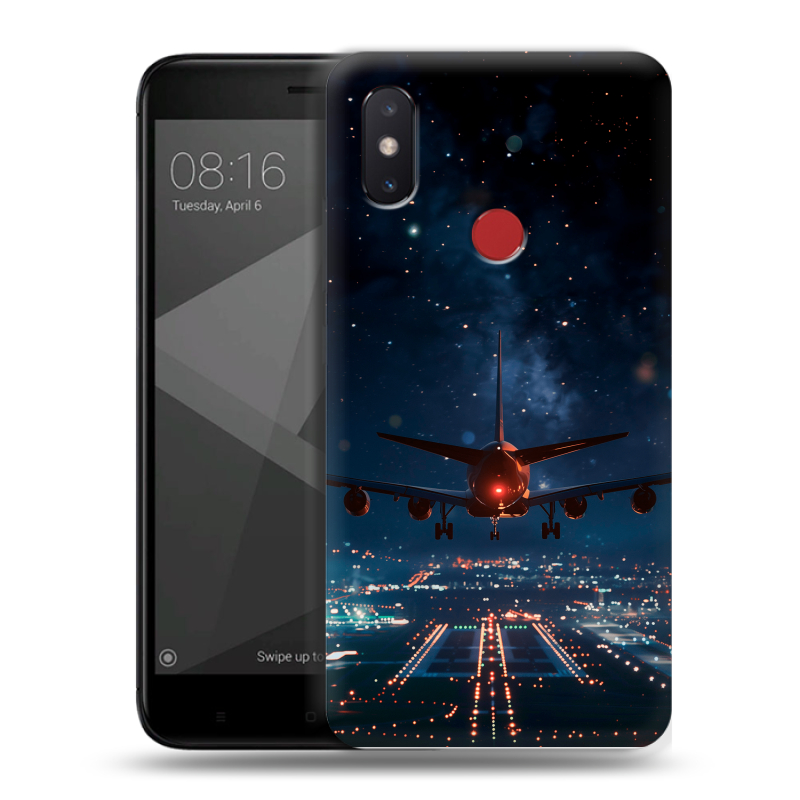 Пластиковый чехол на Xiaomi Mi8 SE с принтом самолет Пластиковый чехол на Xiaomi Mi8 SE с принтом самолет