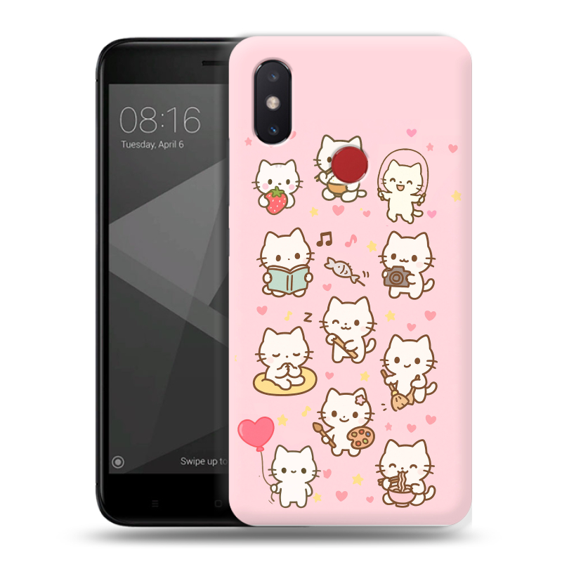 Силиконовый чехол на Xiaomi Mi8 SE с принтом Hello Kitty Хелоу Кити Силиконовый чехол на Xiaomi Mi8 SE с принтом Hello Kitty Хелоу Кити