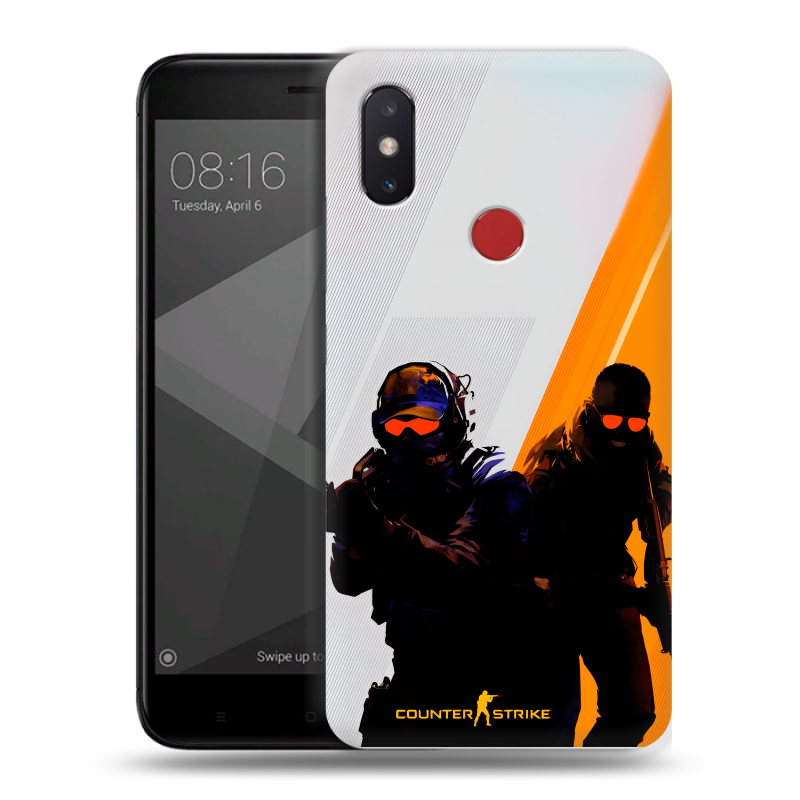 Силиконовый чехол на Xiaomi Mi8 SE с принтом Контер страйк Counter strike Силиконовый чехол на Xiaomi Mi8 SE с принтом Контер страйк Counter strike