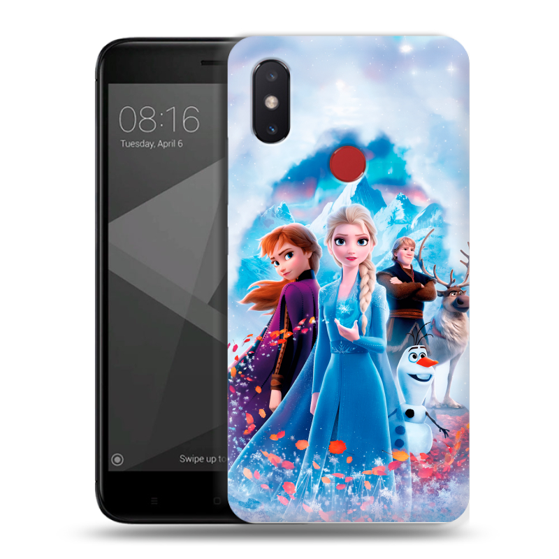 Силиконовый чехол на Xiaomi Mi8 SE с принтом Холодное сердце Frozen Силиконовый чехол на Xiaomi Mi8 SE с принтом Холодное сердце Frozen