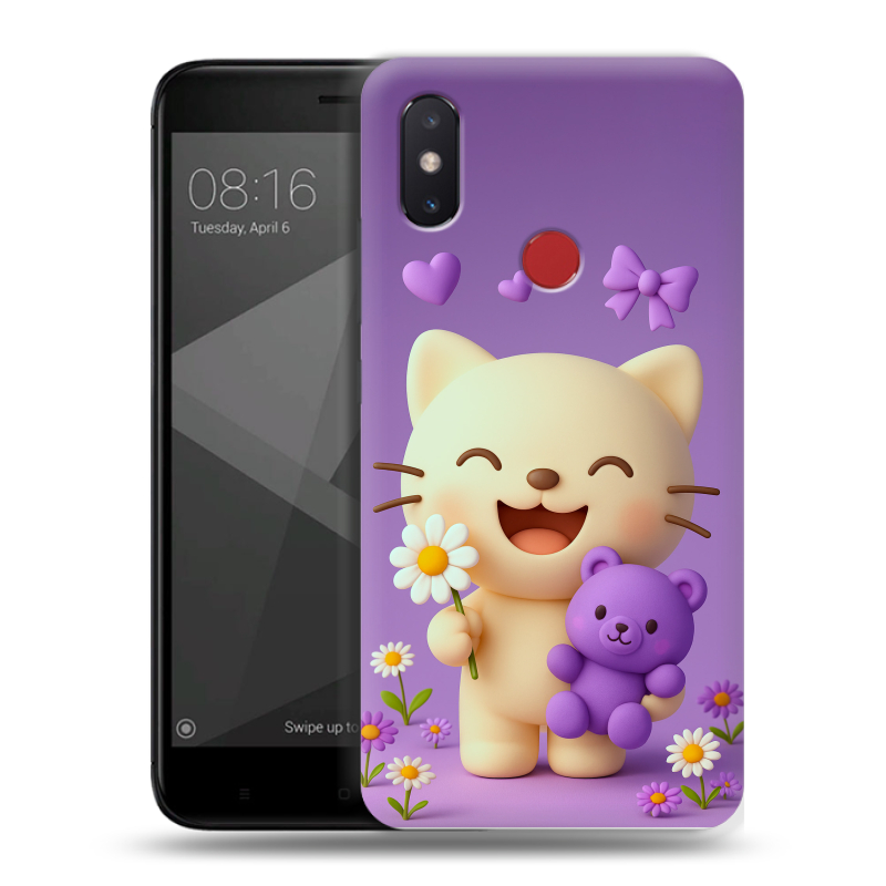 Пластиковый чехол на Xiaomi Mi8 SE с принтом для девочек Пластиковый чехол на Xiaomi Mi8 SE с принтом для девочек