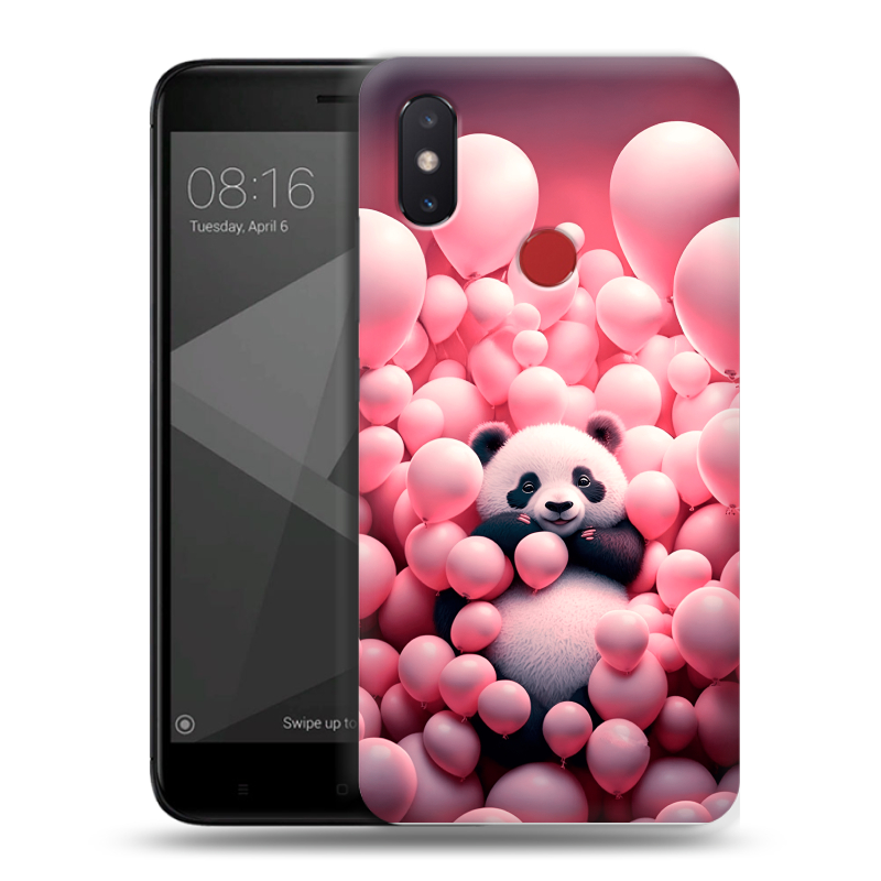 Силиконовый чехол на Xiaomi Mi8 SE с принтом Панда Силиконовый чехол на Xiaomi Mi8 SE с принтом Панда