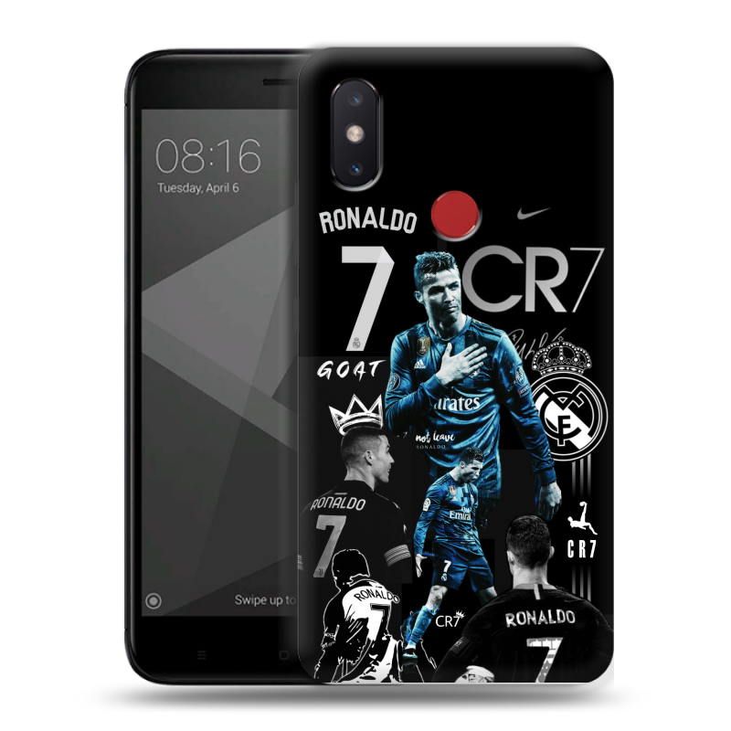 Силиконовый чехол на Xiaomi Mi8 SE с принтом Реал Роналдо Силиконовый чехол на Xiaomi Mi8 SE с принтом Реал Роналдо