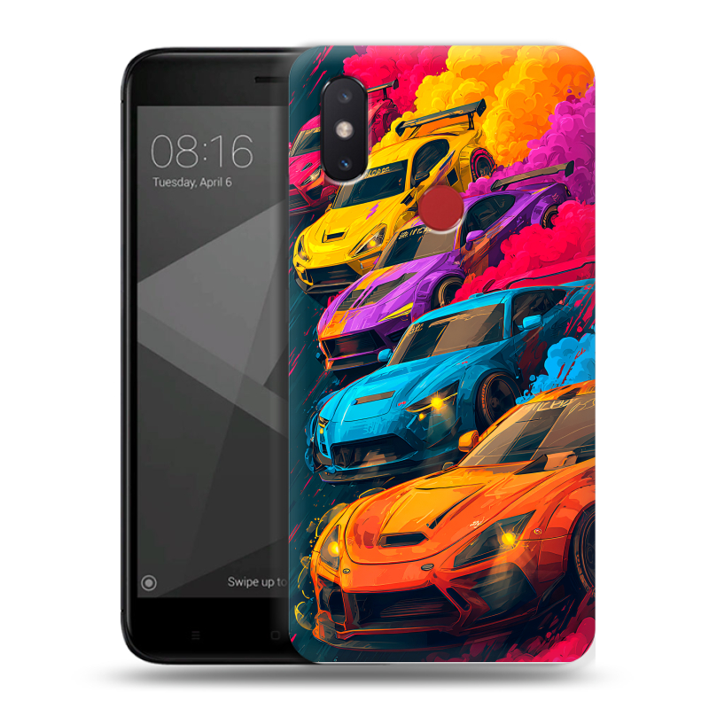 Силиконовый чехол на Xiaomi Mi8 SE с принтом Тачки Силиконовый чехол на Xiaomi Mi8 SE с принтом Тачки