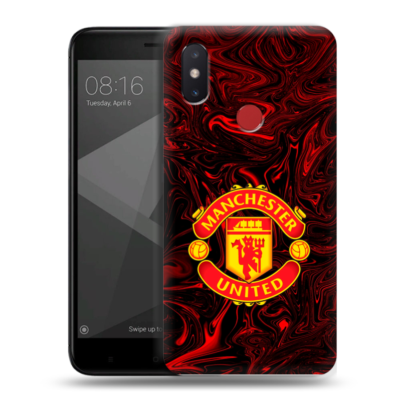 Пластиковый чехол на Xiaomi Mi8 SE с принтом Manchester United Пластиковый чехол на Xiaomi Mi8 SE с принтом Manchester United