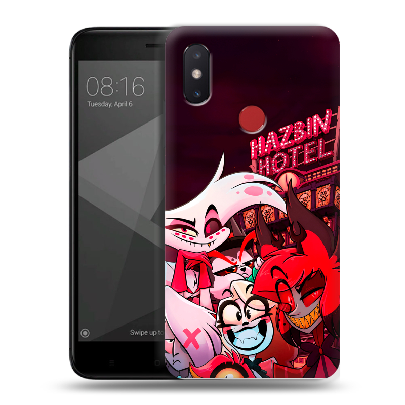 Пластиковый чехол на Xiaomi Mi8 SE с принтом Hazbin Hotel Отель Хазбин Пластиковый чехол на Xiaomi Mi8 SE с принтом Hazbin Hotel Отель Хазбин