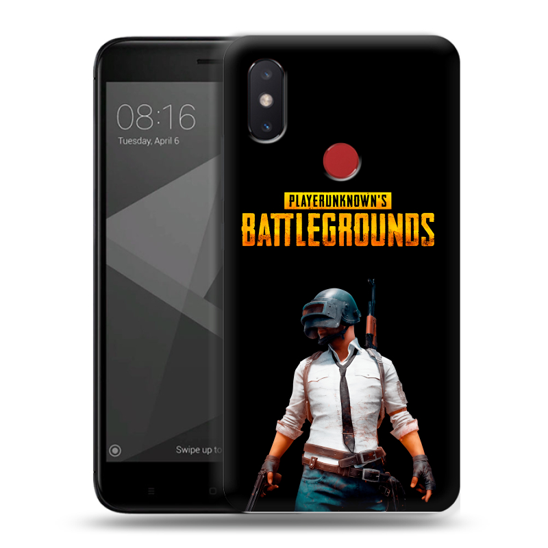 Силиконовый чехол на Xiaomi Mi8 SE с принтом PUGB ПАГБ Силиконовый чехол на Xiaomi Mi8 SE с принтом PUGB ПАГБ