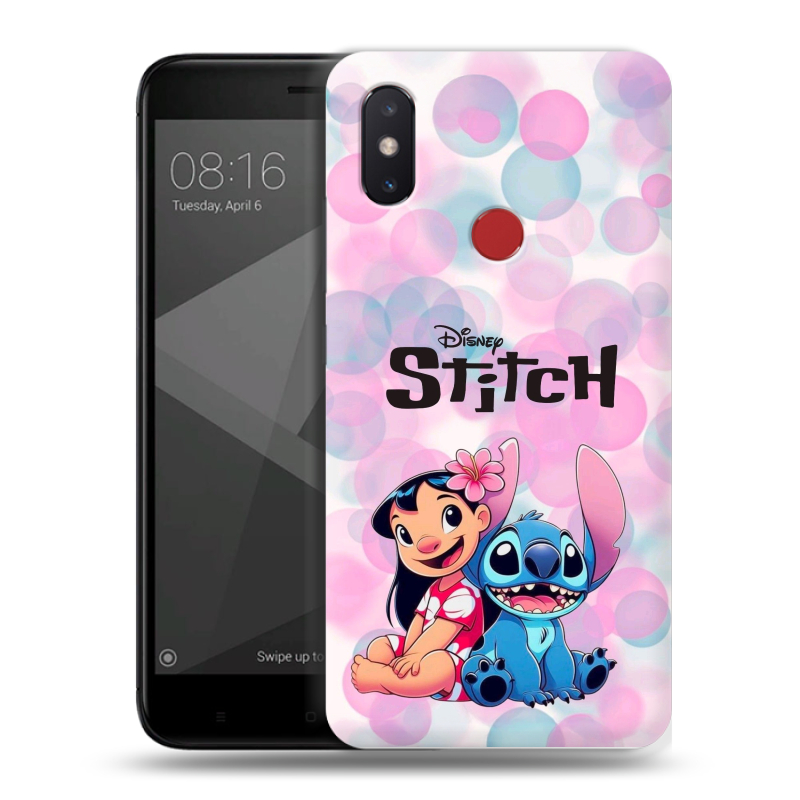Силиконовый чехол на Xiaomi Mi8 SE с принтом Лило и Стич Силиконовый чехол на Xiaomi Mi8 SE с принтом Лило и Стич