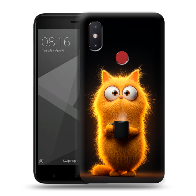 Силиконовый чехол на Xiaomi Mi8 SE с принтом Смешной кот Силиконовый чехол на Xiaomi Mi8 SE с принтом Смешной кот