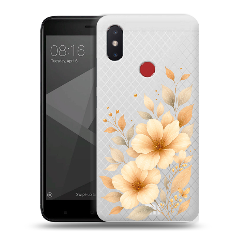 Пластиковый чехол на Xiaomi Mi8 SE с принтом для девушки Пластиковый чехол на Xiaomi Mi8 SE с принтом для девушки