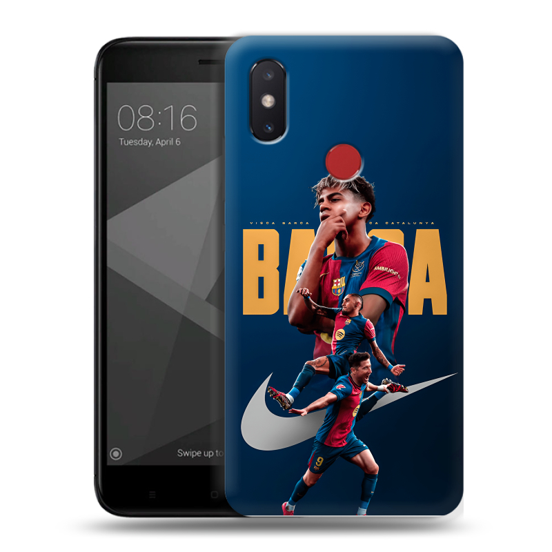 Пластиковый чехол на Xiaomi Mi8 SE с принтом Барселона Barca Yamal Пластиковый чехол на Xiaomi Mi8 SE с принтом Барселона Barca Yamal