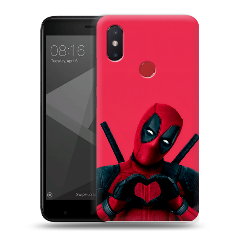 Силиконовый чехол на Xiaomi Mi8 SE с принтом Дедпул Deadpool Силиконовый чехол на Xiaomi Mi8 SE с принтом Дедпул Deadpool