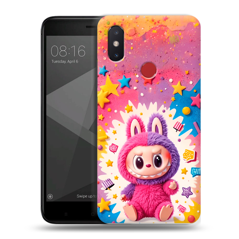 Пластиковый чехол на Xiaomi Mi8 SE с принтом Labubu Лабубу Пластиковый чехол на Xiaomi Mi8 SE с принтом Labubu Лабубу