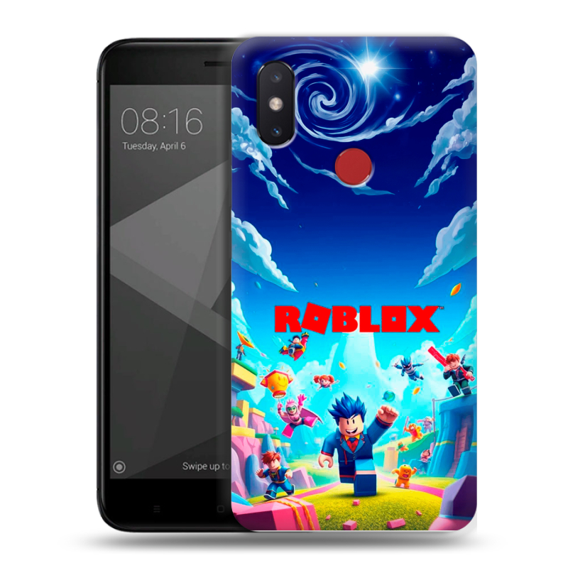 Силиконовый чехол на Xiaomi Mi8 SE с принтом Roblox Роблокс Силиконовый чехол на Xiaomi Mi8 SE с принтом Roblox Роблокс