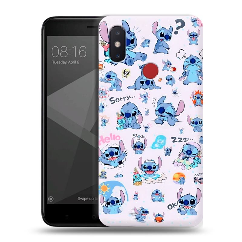 Силиконовый чехол на Xiaomi Mi8 SE с принтом Лило и Стич Силиконовый чехол на Xiaomi Mi8 SE с принтом Лило и Стич