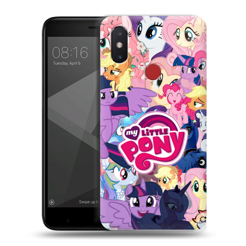Пластиковый чехол на Xiaomi Mi8 SE с принтом My little pony Дружба чудо Пластиковый чехол на Xiaomi Mi8 SE с принтом My little pony Дружба чудо